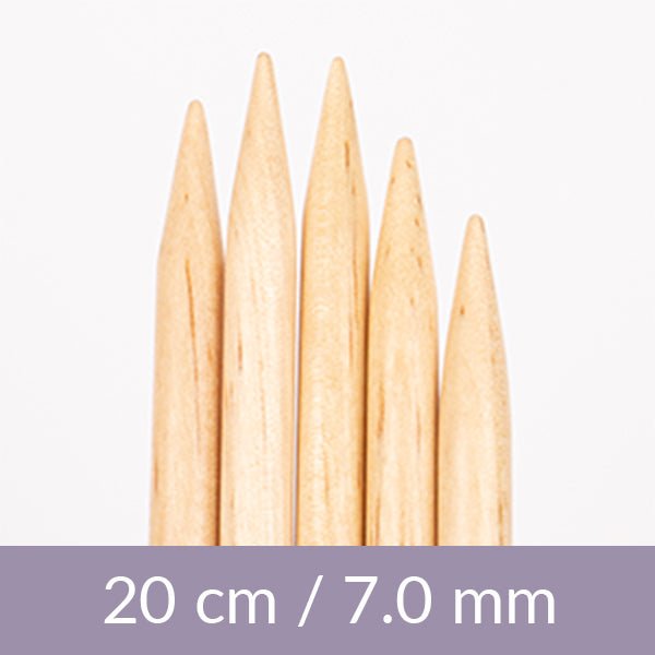 Image with DROPS Basic sock knitting needles – birch, 20 cm | 5.5–12.0 mm – available at Šarlotes audumi