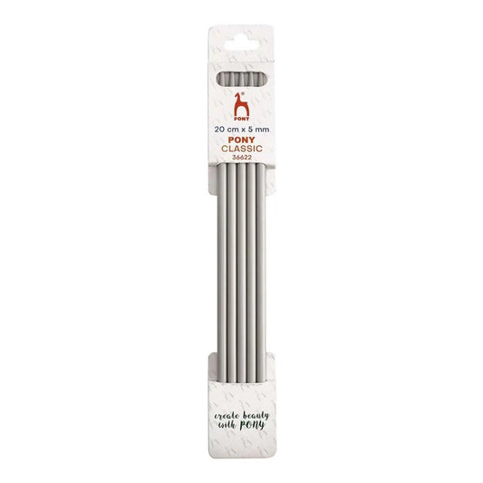 Sock knitting needles Pony Classic - 20 cm 5.00 mm (5 pcs.)