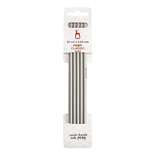 alt
Pony Classic sock knitting needles - 20 cm 5.50 mm (5 pcs.)