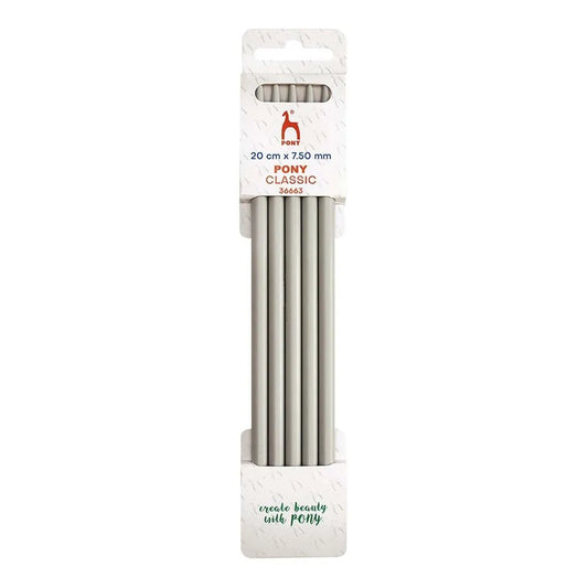 Pony Classic sock knitting needles - 20 cm 7.5 mm (5 pcs.)