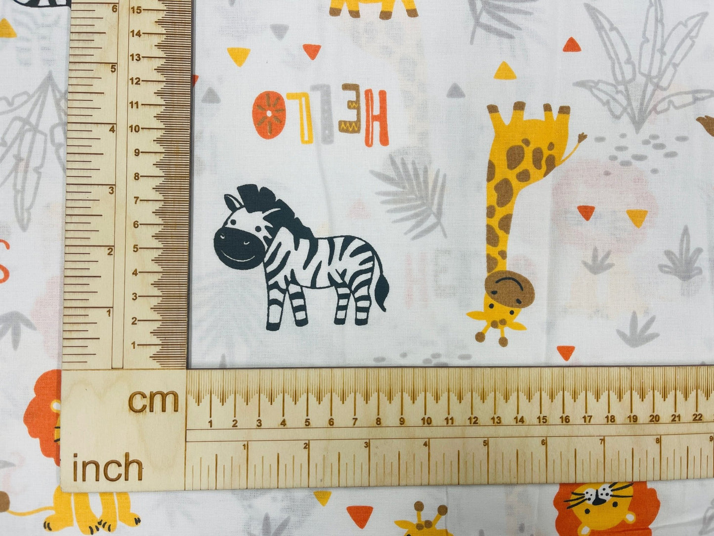 100% Cotton Fabric-African Animals 130 g/m²