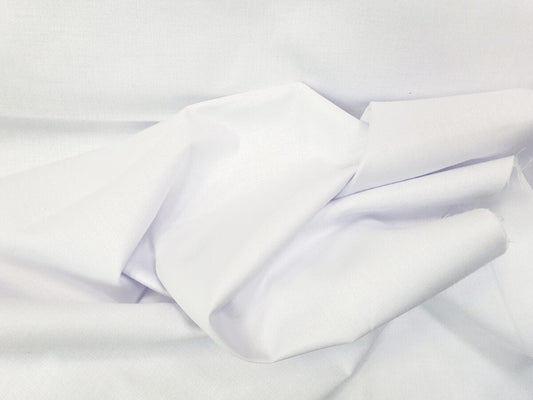 100% cotton fabric - white 220cm 146 g/m²