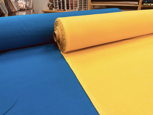 100% Cotton fabric-yellow 220cm 146 g/m²