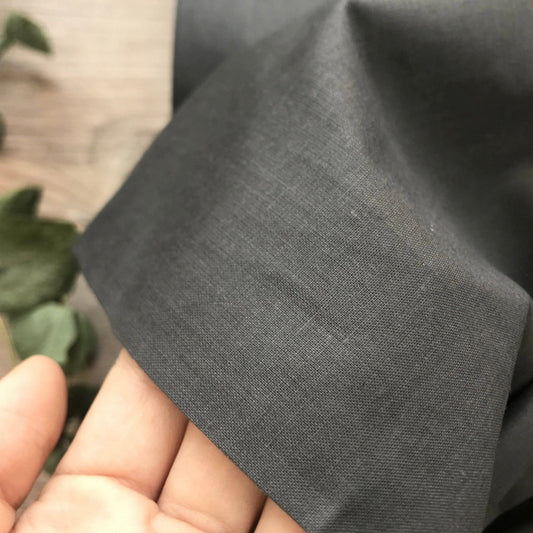100% cotton fabric-graphite grey 125 g/m²