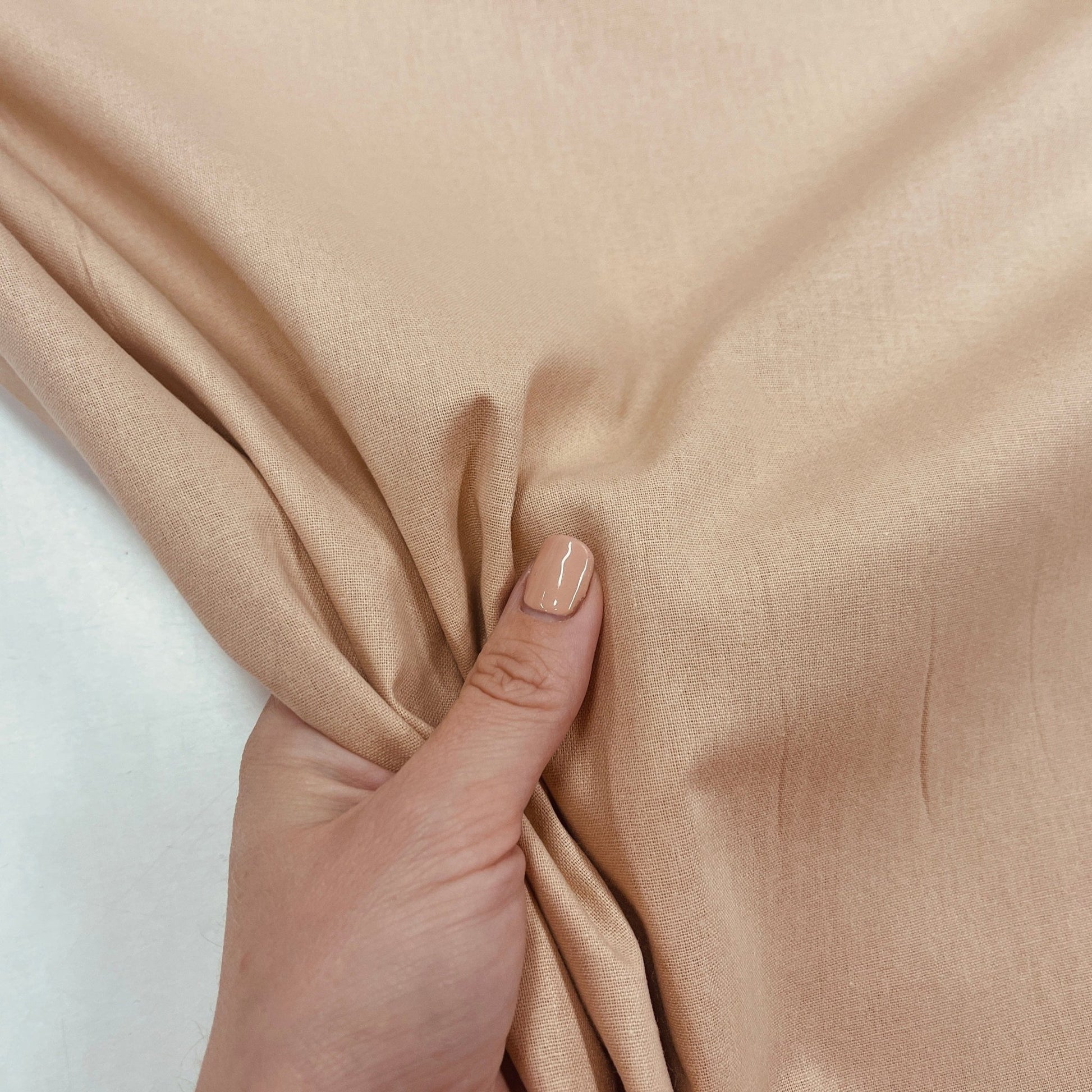 100% bawełniana tkanina - kawa z mlekiem (Latte) 220cm 146 g/m²