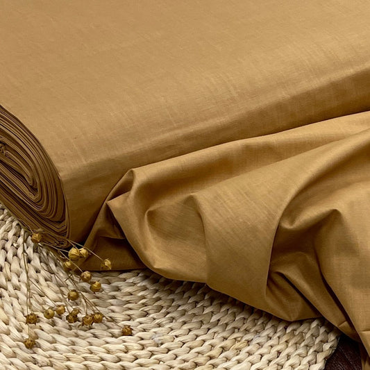 100% Cotton fabric-caramel 125 g/m²