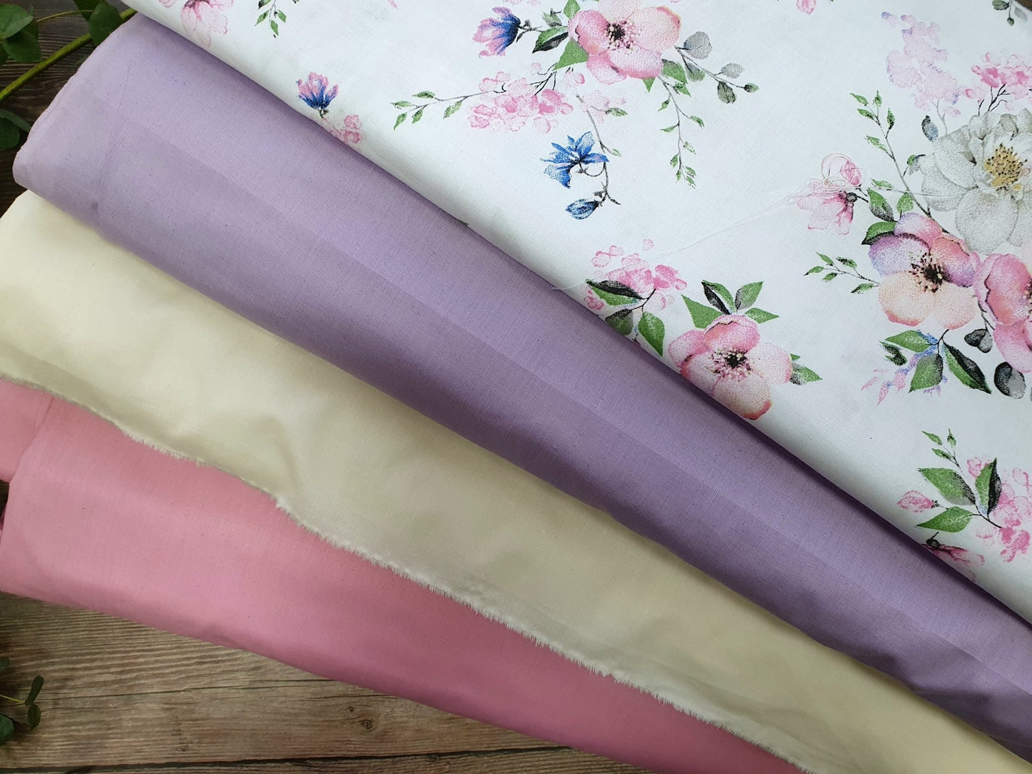 100% tkanina bawełniana - różowa 125 g/m²