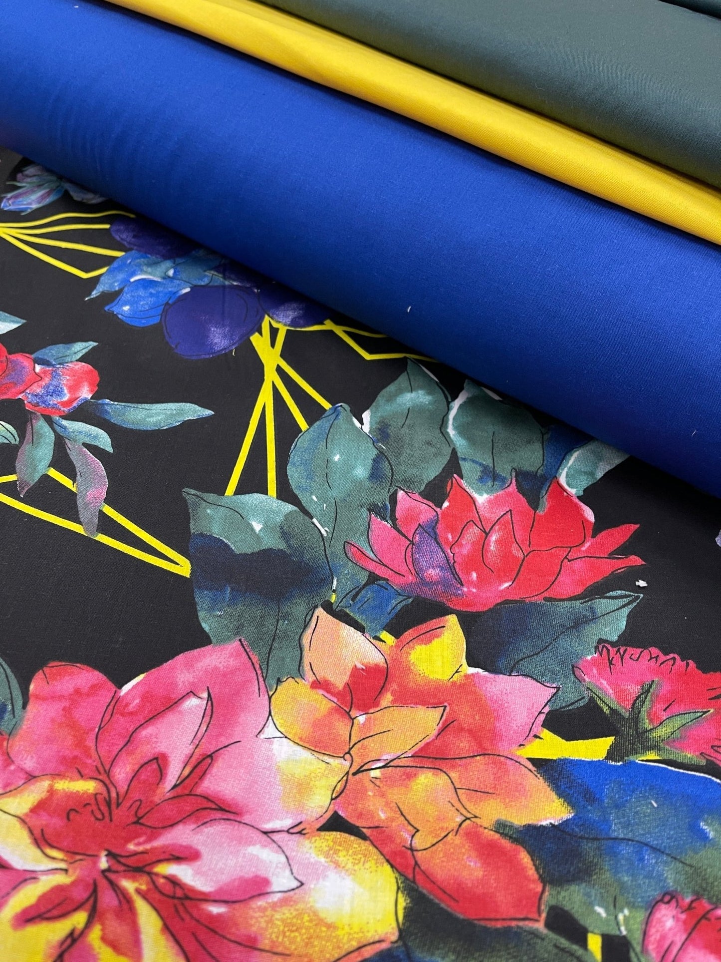 100% cotton fabric, cornflower blue, 125 g/m²