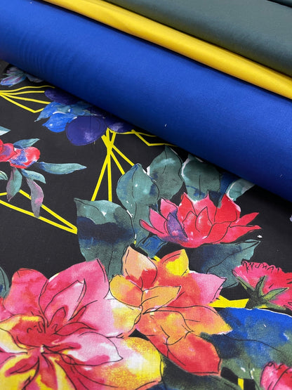 100% cotton fabric, cornflower blue, 125 g/m²