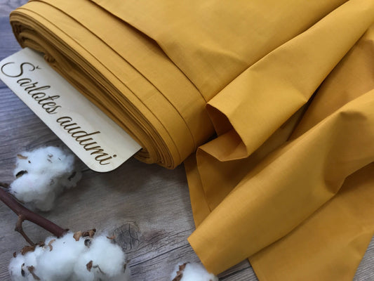 100% Cotton fabric-mustard 125 g/m²