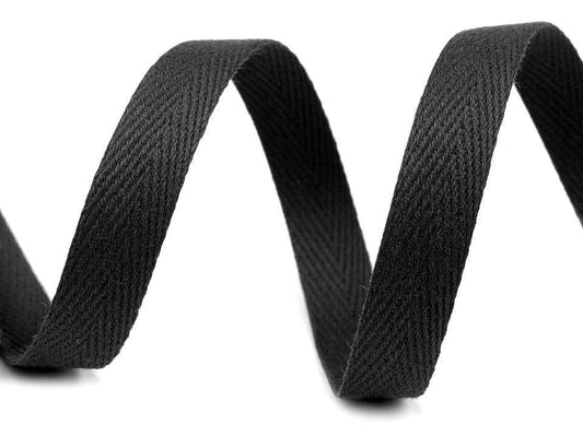 100% Cotton Tape 10 mm-Black