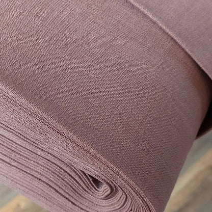 100% Linen fabric - smoky plum shade (Mauve) 240 g/m²