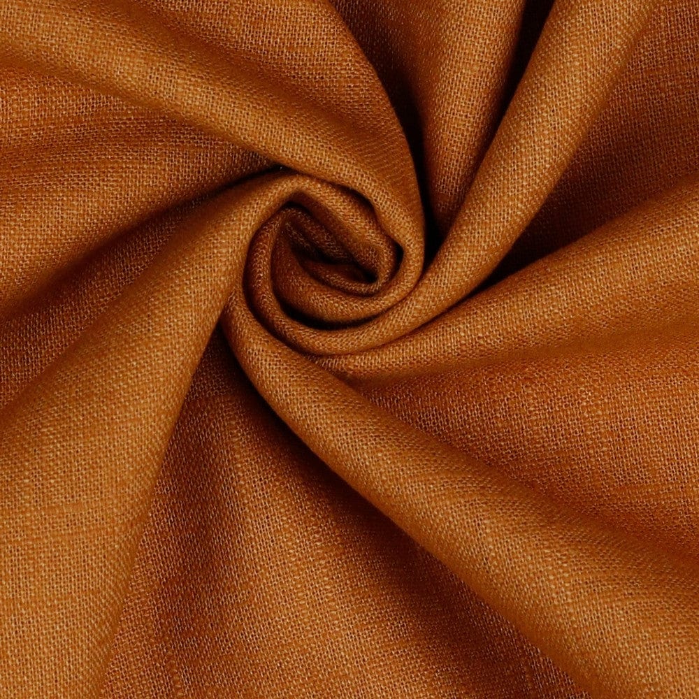 100% linen fabric - mocha 230 g/m²
