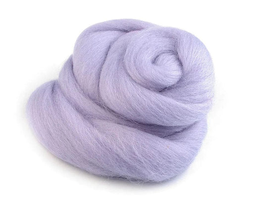 100% MERINO wool for felting (carded wool)-light lilac 20g #31