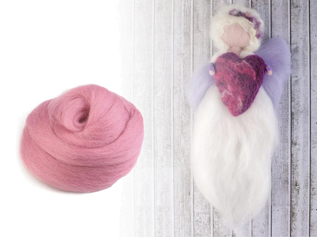 100% MERINO wool for felting (carded roving)-red 20g #10