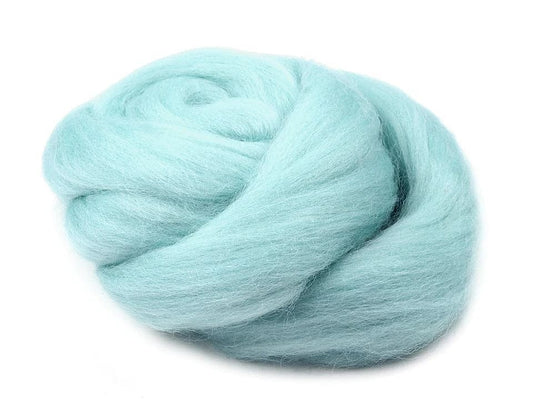 100% MERINO wool for felting (carded wool) - turquoise 20g #17