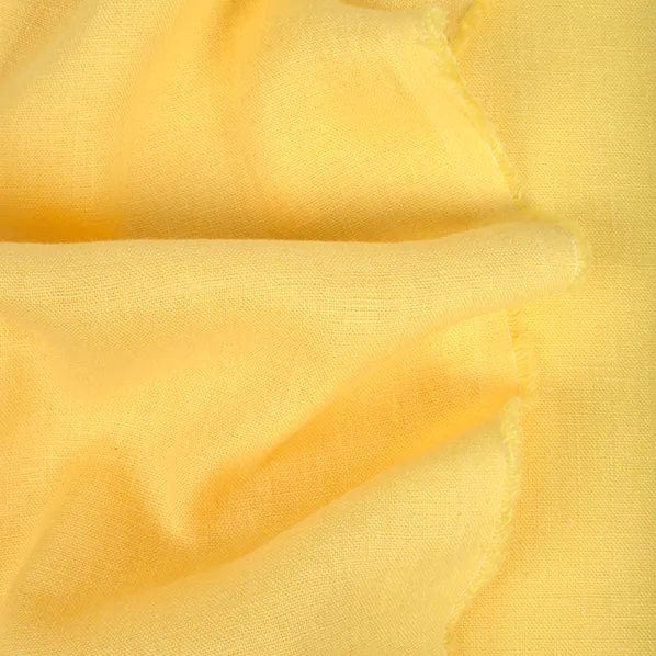 100% softened linen, lemon yellow, 205 g/m²