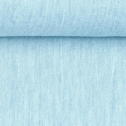 100% Softened linen-light sky blue 205 g/m²