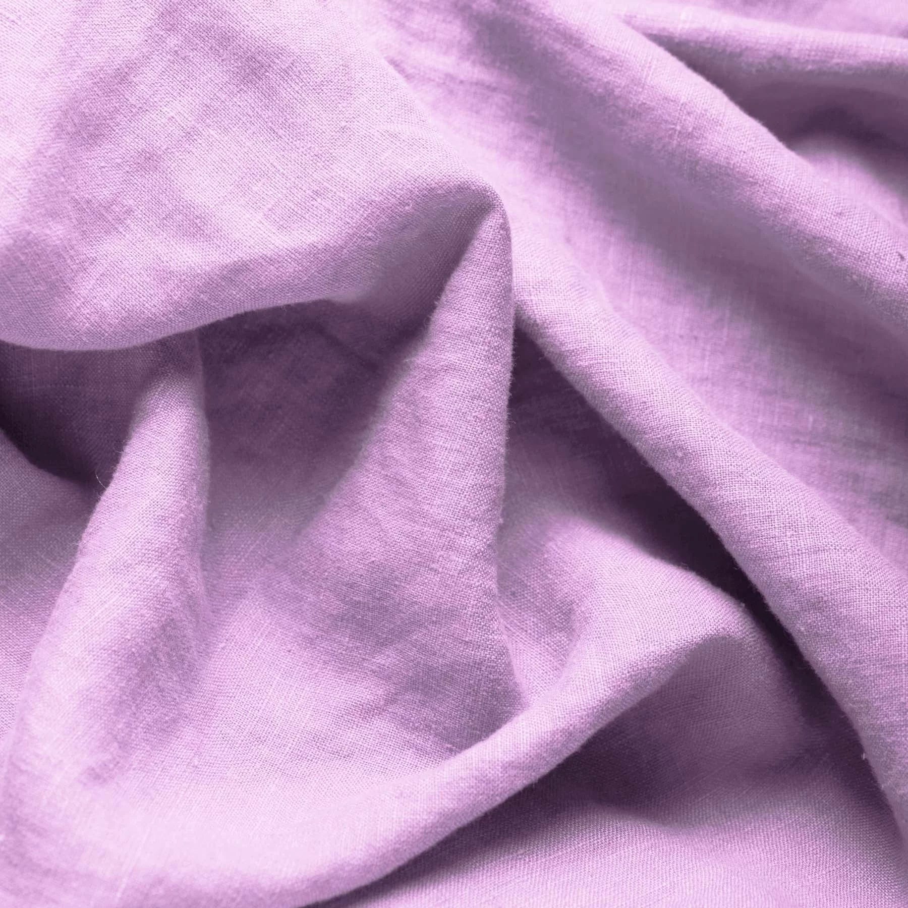 100% softened linen, light lilac 165 g/m²