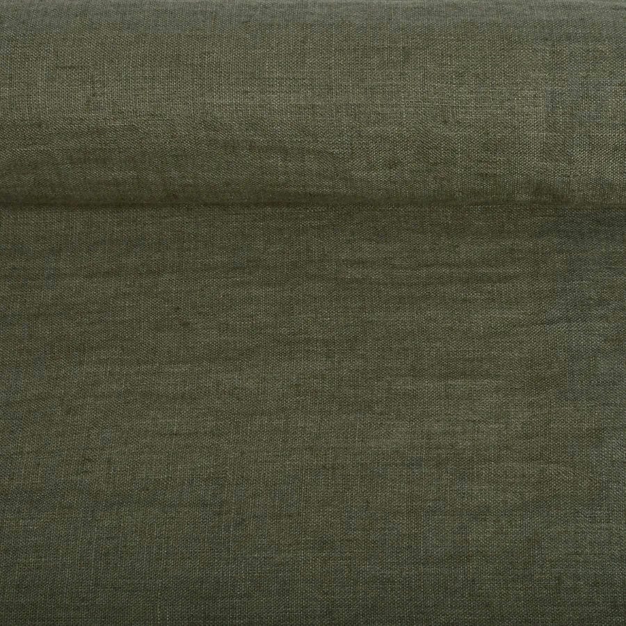 100% Softened linen khaki 205 g/m²