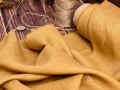 100% softened linen - salted caramel 205 g/m²