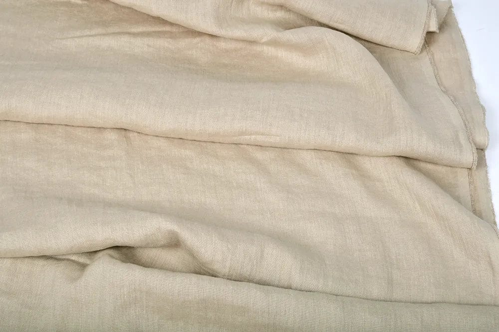 100% Softened linen, sand tone 205 g/m²