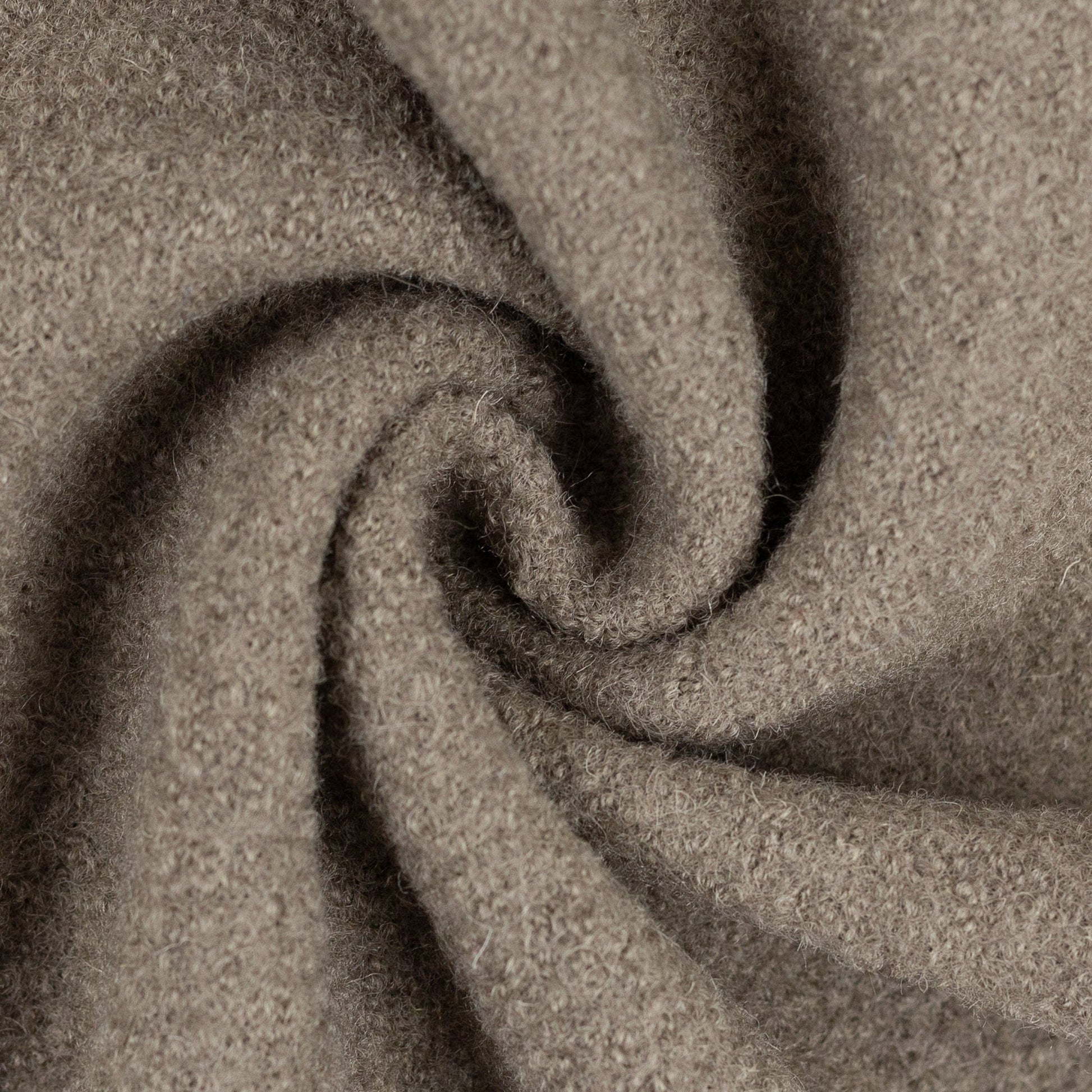 100% Wool fabric - light brown 385 g/m²