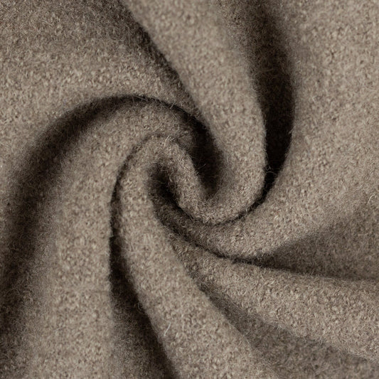 100% Wool fabric - light brown 385 g/m²