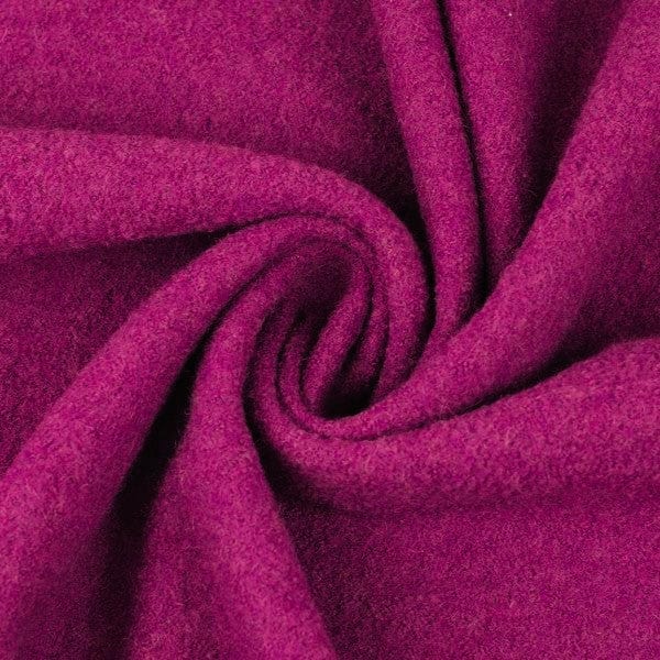 100% wool fabric-bright pink 385 g/m²