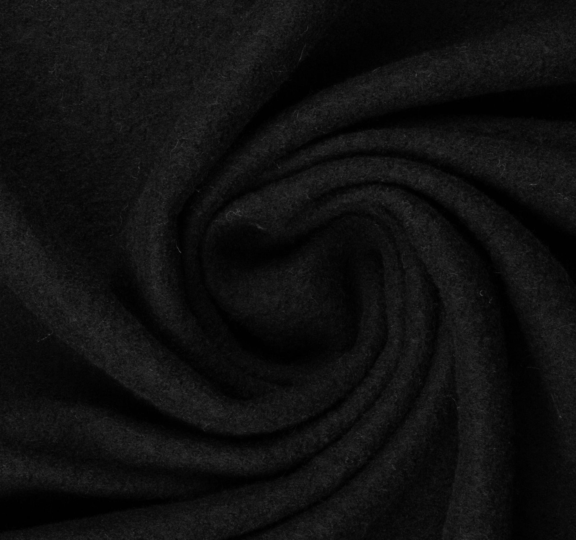 100% Wool fabric-black 385 g/m²
