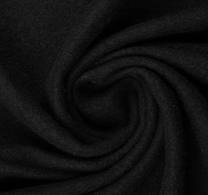 100% Wool fabric-black 385 g/m²