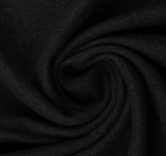 100% Wool fabric-black 385 g/m²