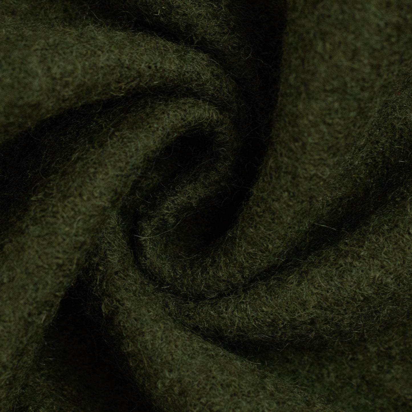100% Wool fabric-forest green 385 g/m²