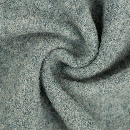 100% wool fabric - mint melange 385 g/m²