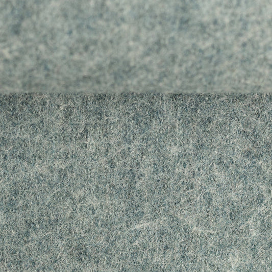 100% Wool Fabric - Mint Melange 385 g/m²