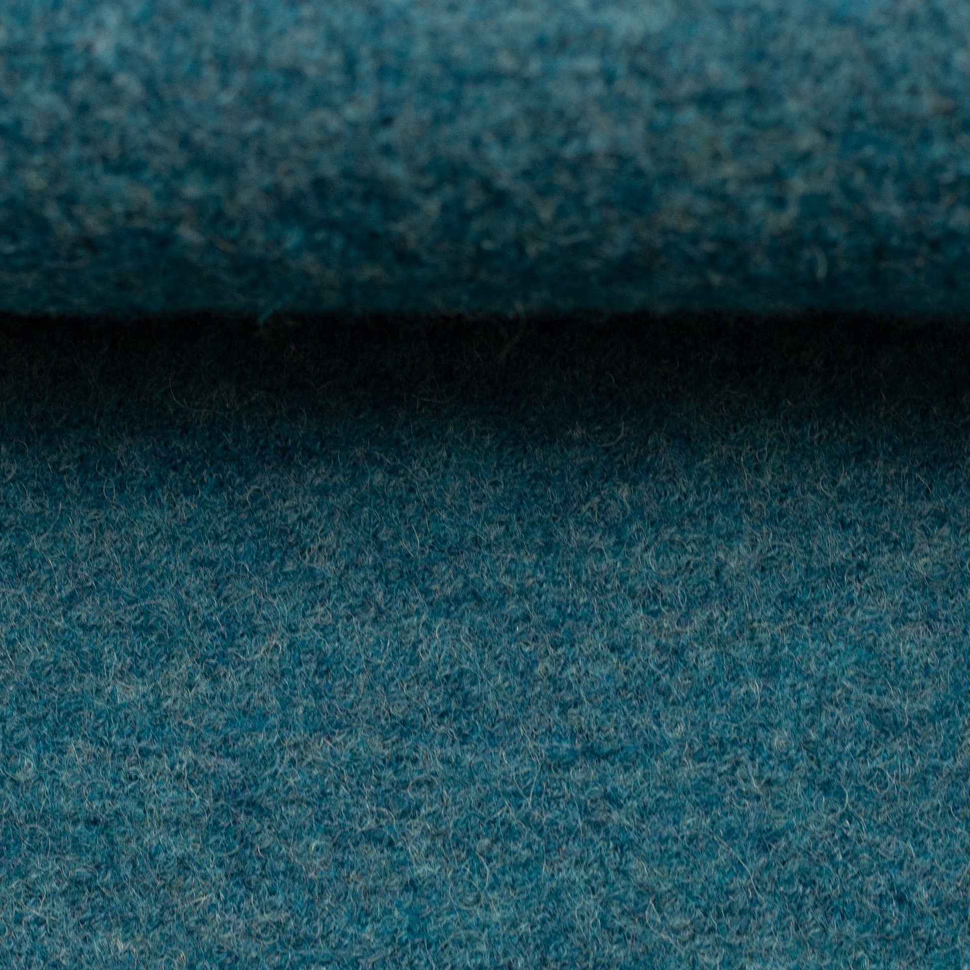 100% wool fabric - petrol melange 385 g/m²