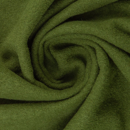 100% wool fabric - warm green 385 g/m²