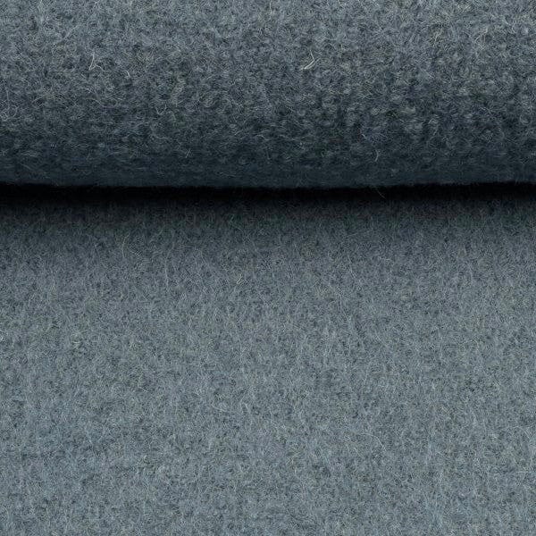 100% wool fabric, blue-gray 385 g/m²