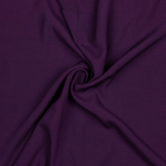 100% Viscose fabric - dark lilac 110 g/m²