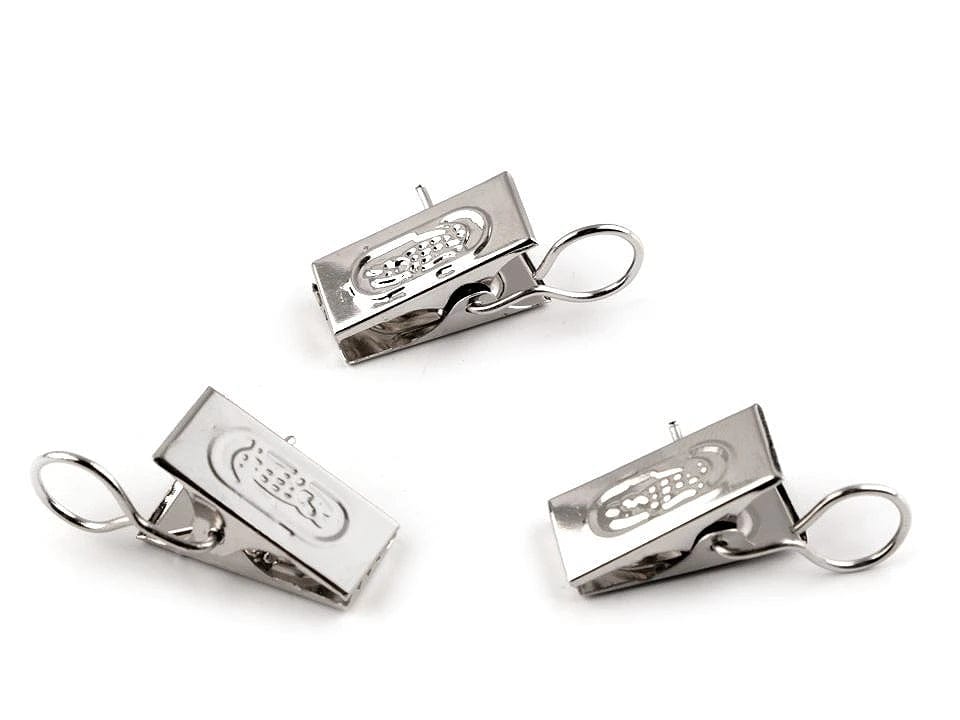curtain hooks (20 pcs set)-silver