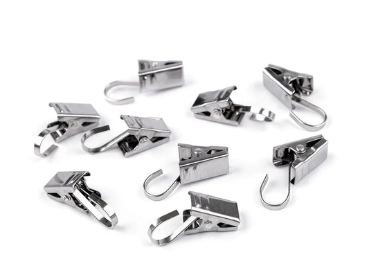 Curtain hooks (set of 20) - steel