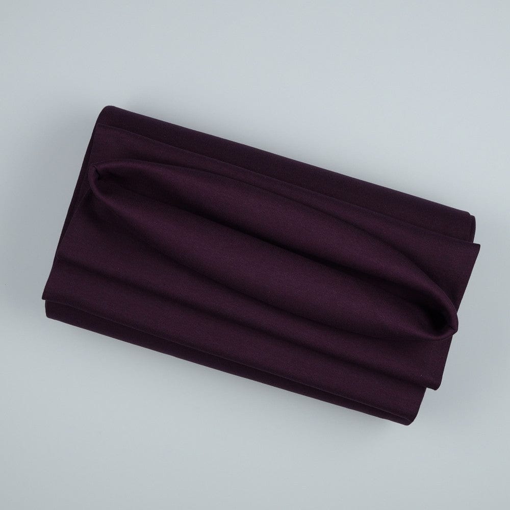 Fabric finishing edge | cuff-aubergine 270 g/m²