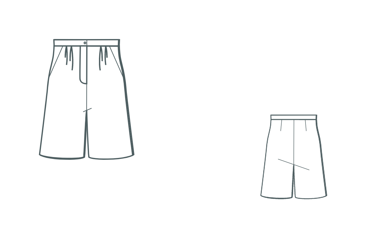 Digital pattern-Bermuda shorts