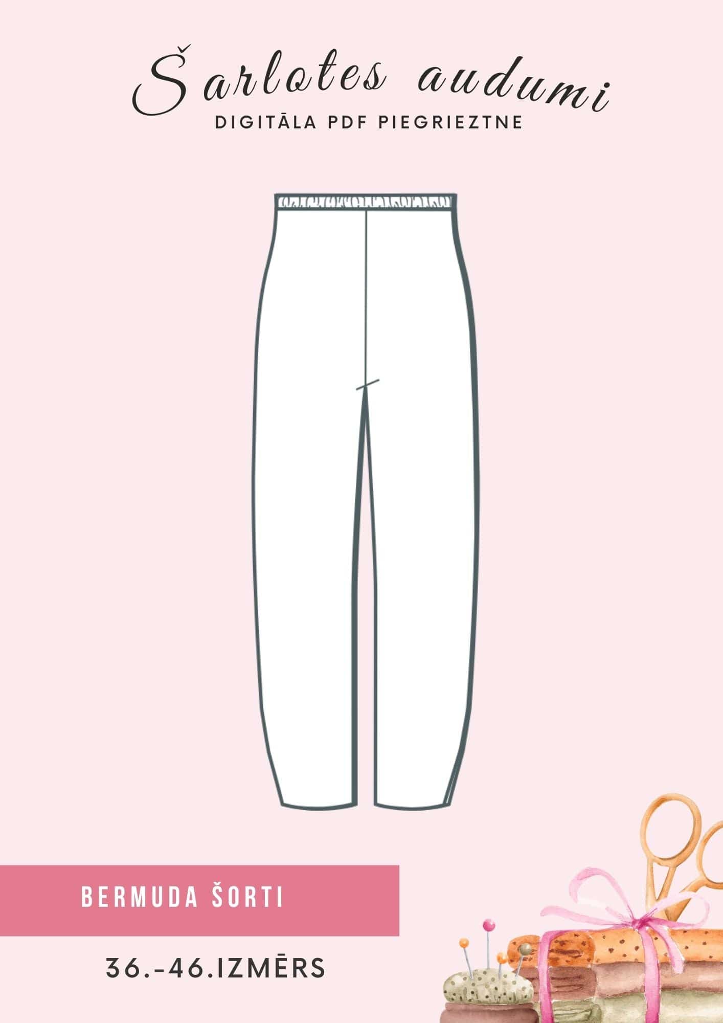 Digital pattern - Trousers with tapered legs