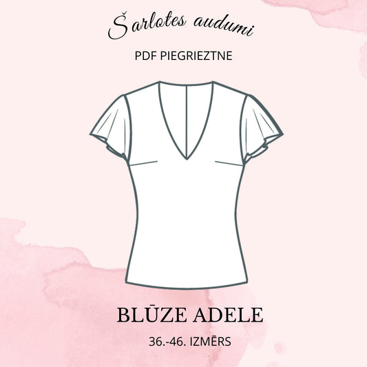Digital sewing pattern - blouse Adele