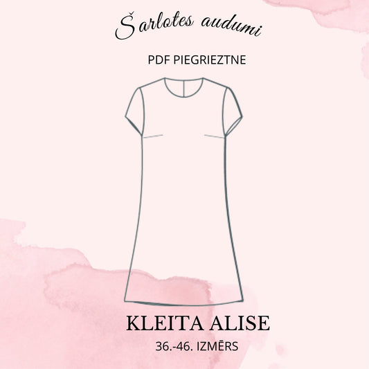 Digital dress pattern Alice
