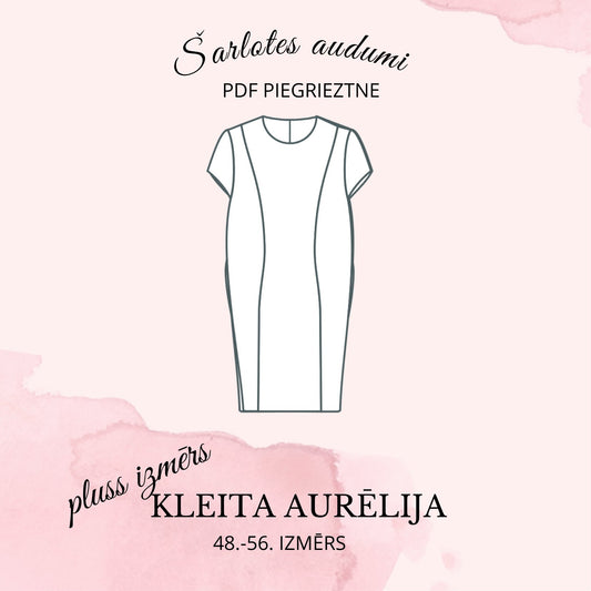 Digital dress sewing pattern Aurēlija (Plus Size)