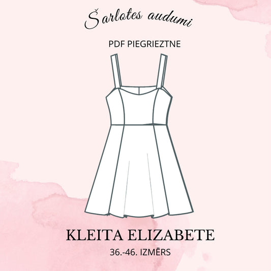 Digital dress pattern Elizabeth