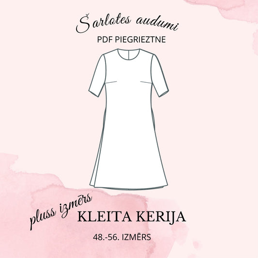 Digital dress pattern Kerija (Plus size)