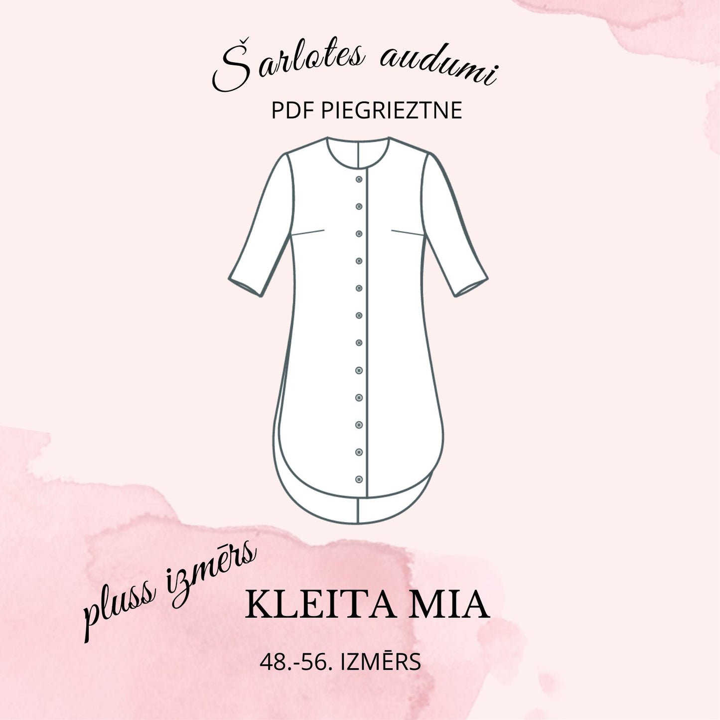 Digital dress pattern MIA (Plus size)